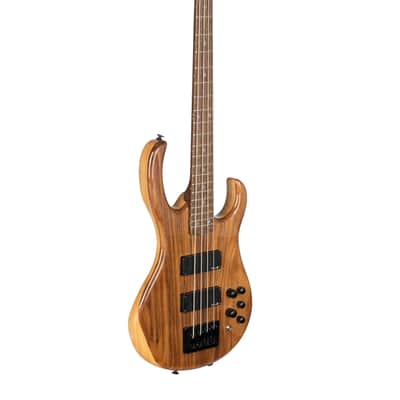 H. Jimenez Camaleón Colección 4 String Bass Guitar Glossy Natural Walnut Top Finish & FREE Deluxe GigBag | Authorized Dealer image 2
