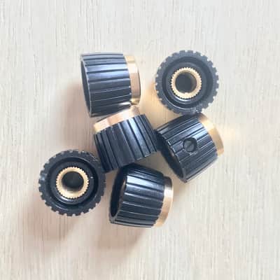 Set of 6x GOLD Marshall Reproduction amplifier control knobs JTM - JMP - JCM800 image 3