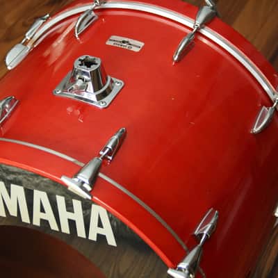 RARE Yamaha Tour Custom 8000 - red wood 24" Bass Drum image 3
