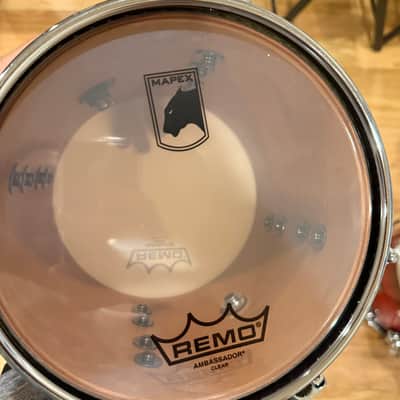 ~RARE!~ Mapex Black Panther 4-Piece 8/10/14/18 Cherry Bomb Drum Kit Set in Rose Burst with Brushed Black Nickel Hardware (Rm4) image 11