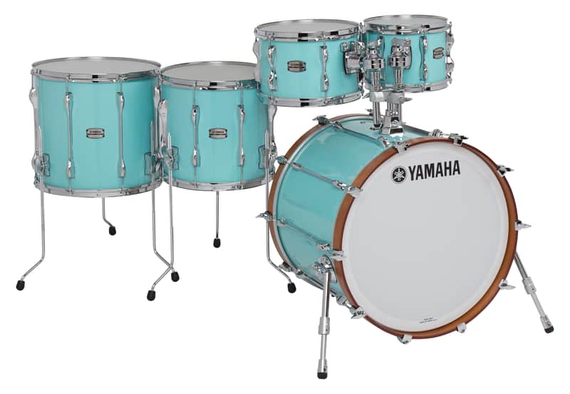 Yamaha New Recording Custom 5pc Drum Shell Set , Surf Green w/ 20" Bass Drum - IN STOCK! image 1