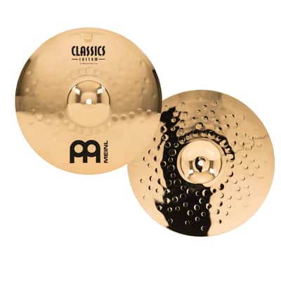 Meinl Cymbals CC14MH-B Classics Custom 14-Inch Brilliant Medium Hi Hat (VIDEO) image 1
