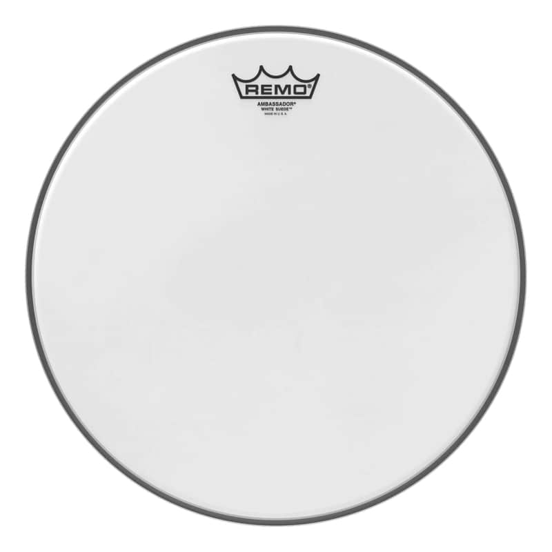 EMD Remo Ambassador White Suede Drum Heads White Suede