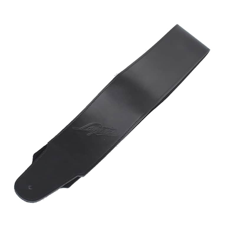 Mint Legator Guitars 2.5-Inch Black Leather Guitar or Bass Strap image 1