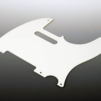 Callaham Parchment 5-Hole White 1-Ply .060" Thick Tele Model Pickguard