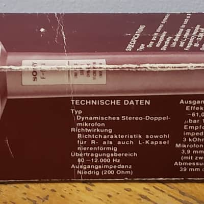 Sony F-99A 70s Dynamic Microphone - Metal - Japan image 6
