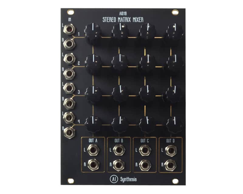 AI Synthesis AI018 Stereo Matrix Mixer - Black image 1