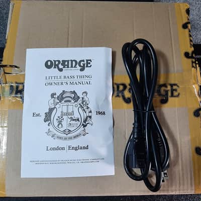 Orange Little Bass Thing 500-Watt Bass Amp Head 2020 - Present - White / Orange / Black image 8