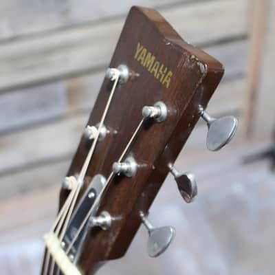 Vintage (1967) Yamaha FG180 Red Label Acoustic/Electric Guitar with LR Baggs pickup and Hardshell Case MIJ image 9