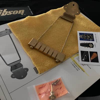 Gibson ES-345TD-60-70’s - Gold plated Natural Aged- ”Diamond”  accent Trapeze Tailpiece clover mounting plate. image 6