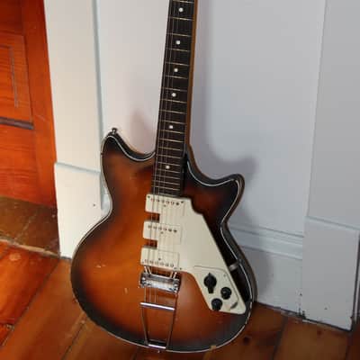 Egmond Solid 7 1963 Sunburst Very cool BEATLES! Made in Holland image 2