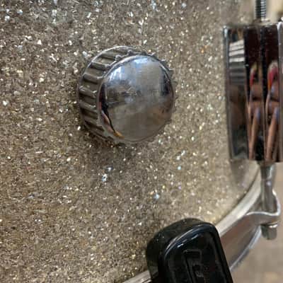 Tempro Vintage MIJ 5" x 14 " Silver Sparkle Snare Drum image 7