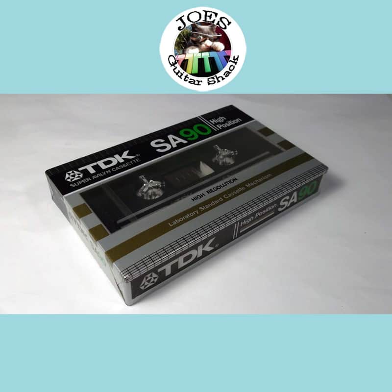 1982 TDK SA-90 Gold / Silver Type II CRO2 High Position (1 Piece) Cassette Tapes 90 Mins New Sealed NOS Made in Japan! image 1