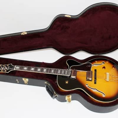 Epiphone Joe Pass Emperor II Electric Jazz Guitar Vintage Sunburst w/ Case image 2