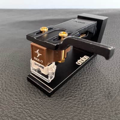 Brown Shure M44-7 "Dynetic" MM Phono Cartridge New N44-7 Stylus ADC LMG-1 Headshell image 2