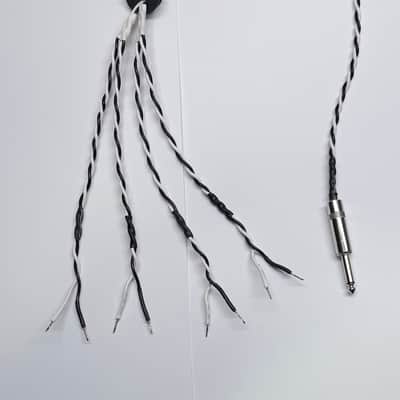 Quad Wiring Harness Layout #5 Black/White for Combo 4x10 / 4x12 with all Parallel connect, Vintage Fender Style Speaker Cable, Switchcraft 1/4” (Male Plug avail.) image 17