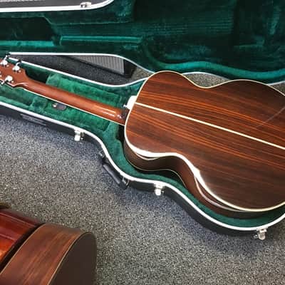Yamaha CJ-838S vintage jumbo acoustic guitar made in Taiwan 1979-1981 in excellent condition with road runner hard case image 16