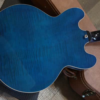 2001 Gibson Limited Edition ES-335 Dot Semi-Hollow Electric Guitar Trans Blue + OHSC image 13