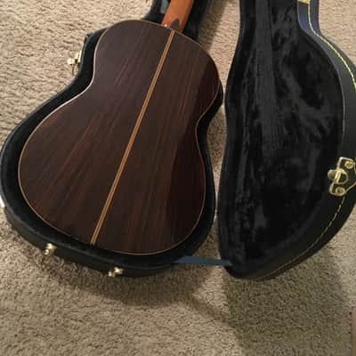 Yamaha  C-300 concert classical guitar  1970s Solid Spruce and rosewood back and sides image 12