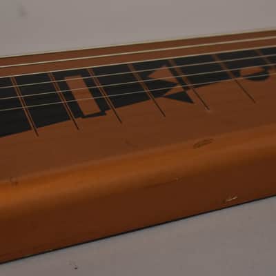 1966 Harmony H-1 "Shark Tooth" 6-String Lap Steel Copper image 5
