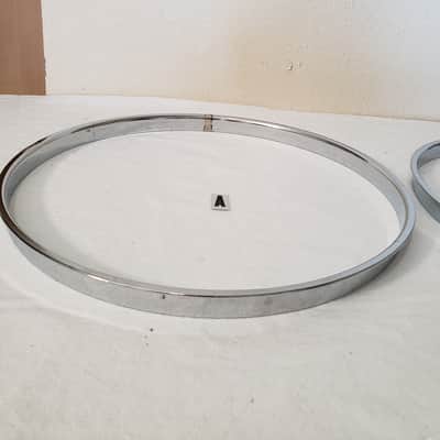 Leedy and Ludwig 12” Chrome Over Brass COB Hoops 1950’s image 4