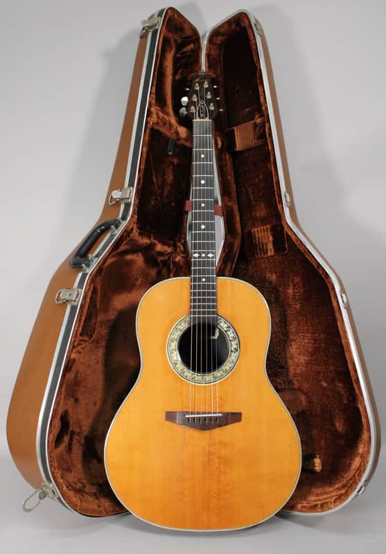 1968 Ovation Deluxe Balladeer Shiny Bowl Back Acoustic-Electric Guitar w/OHSC image 1