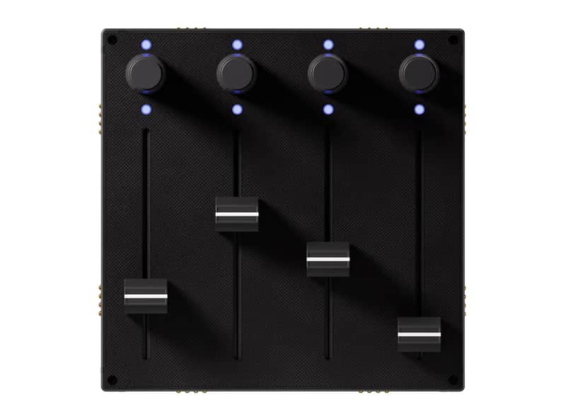 Intech Studio GRID3 EF44 (Smooth) 4-Fader + Encoder MIDI Controller image 1