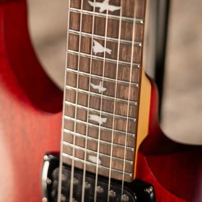 PRS SE CE 24 Solid Body Electric Guitar - Vintage Cherry with Gig Bag image 8