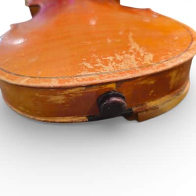 Vintage 1975 Soviet Student Violin 1/8 Moscow Cold War Era with 3 Old Bows & Original Cloth Bag imagen 15