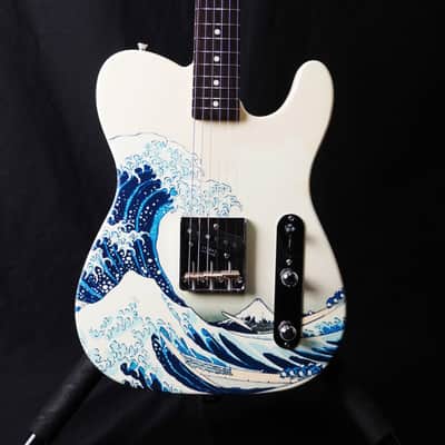 *NEW IN BOX* Fender Japan Art Canvas Esquire "The Great Wave Off Kanagawa" Hokusai - Limited Edition Fender Flagship Tokyo image 3