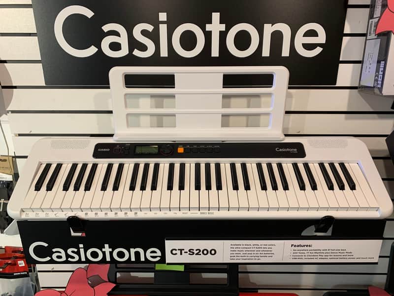 Casio Casiotone CT-S200 Keyboard White image 1