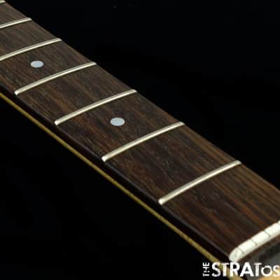 Fender Birdseye Maple & Rosewood Telecaster NECK & TUNERS Tele Guitar Abalone image 3