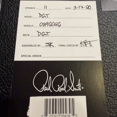 PRS DGT David Grissom Tremolo Signature - Black Gold Burst - 2020 image 13