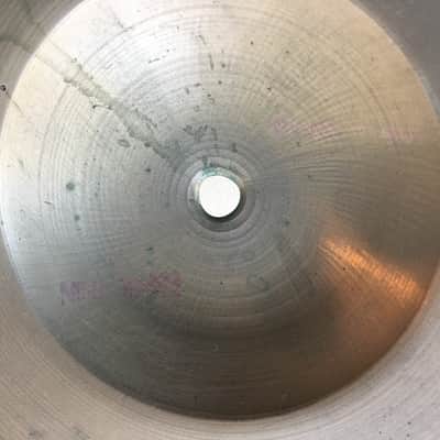 14" Vintage Italian Zanchi Revere Paper Thin Hi Hat Cymbals UFIP K 608g/636g #494 image 8