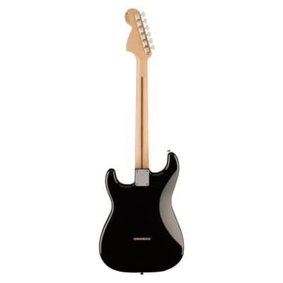 Fender Limited Edition Tom Delonge 6-String Stratocaster Electric Guitar with Seymour Duncan Invader Humbucker (Right-Handed, Black) image 2