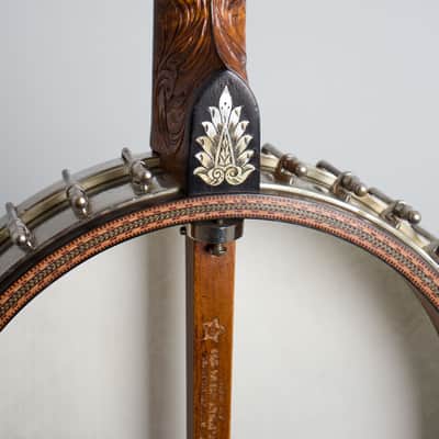 Vega  Tu-Ba-Phone #9 5 String Banjo (1923), ser. #67614, original black hard shell case. image 13