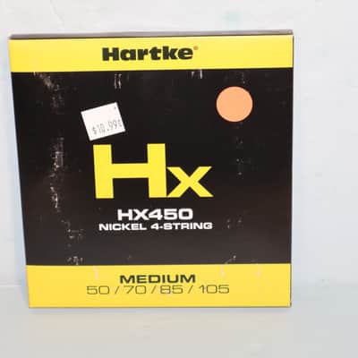 Hartke HX450 Nickel 4-string Electric Bass Strings Medium 50-70-85-105 new old stock image 1