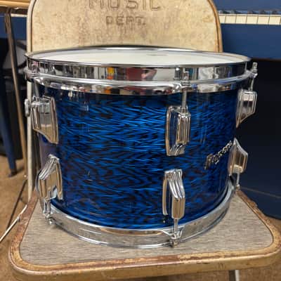 Rogers PowerTone 12" tom early 1970s - Blue Onyx NICE! image 3