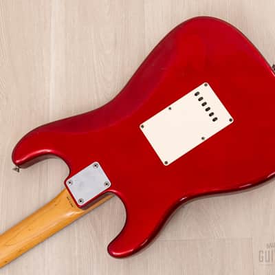 1991 Fender Order Made Stratocaster '62 Vintage Reissue Candy Apple Red + Headstock, Japan MIJ Fujigen image 15