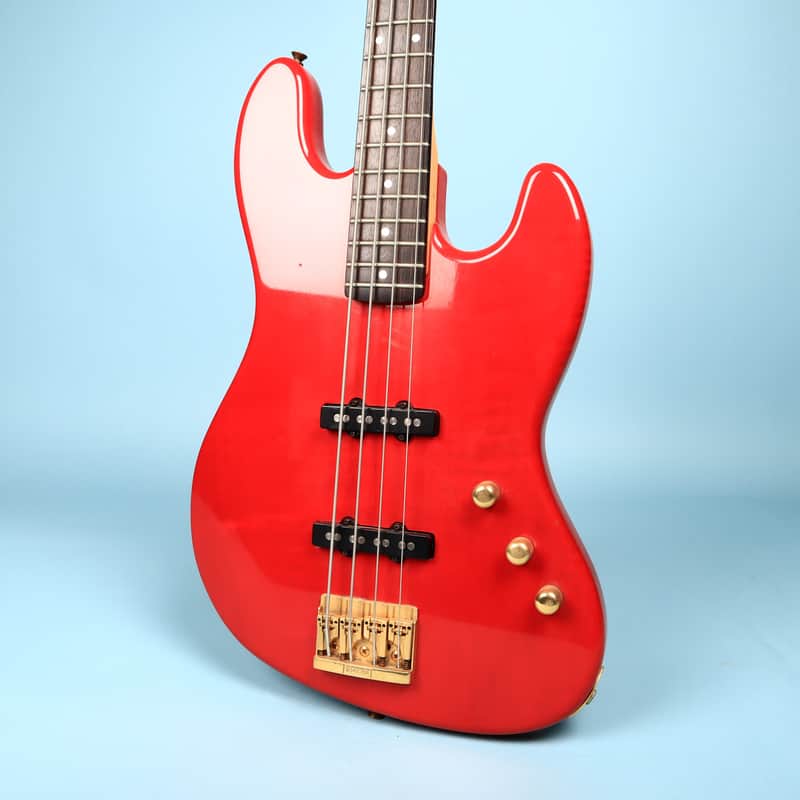 1980s Schecter USA Bass Guitar Red Dallas Era American Made image 1
