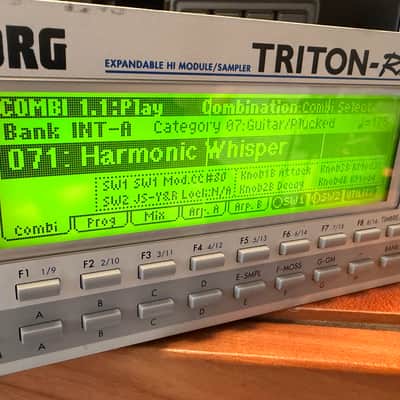 Korg Triton Rack Rackmount 60-Voice Polyphonic Workstation 2000 - 2005 - Silver
