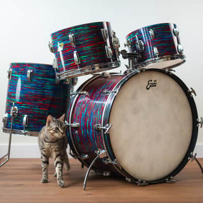 Ludwig Psychedelic Red 1970 image 1