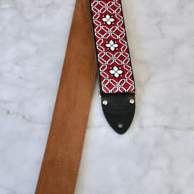 Vintage 60s Ruby 'Octa star' Hippie Guitar Strap Replica image 5