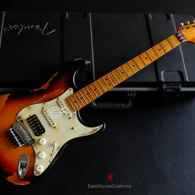 Fender Stratocaster Floyd Rose Classic HSS Sunburst Made in USA Aged Relic (VERY RARE) image 21