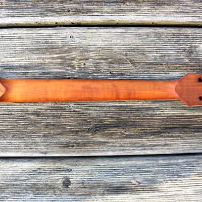 Telecaster snakehead neck, flamed roasted maple, 22 frets, leveled and polished, 9,5" radius image 7
