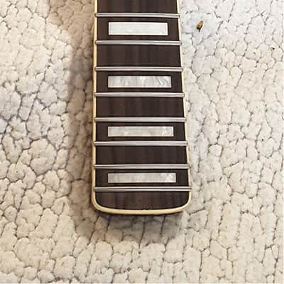 Beautiful USA Roasted, bound 5A flame maple neck.Hidden fret tangs.Rounded edges", Made for a Jazzmaster or Strat body # FJM-12 -You never felt frets like this. image 6