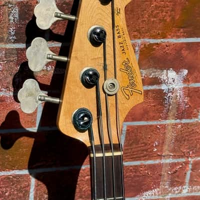 Fender Jazz Bass 1961 - 1 Family owned a 100% untouched 3-knob Slab Neck still sporting its original strings ! image 7