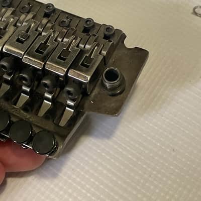 1990's Korean Ibanez RG Series LO-TRS II Cosmo Black Floyd Rose Tremolo Bridge Vibrato & Arm image 12