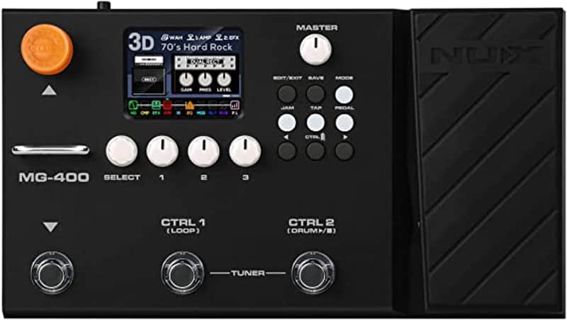 Nux Mg-400 Multi Effects Pedal With Amp Modeling Algorithm For Easy Tone Tweaking image 1
