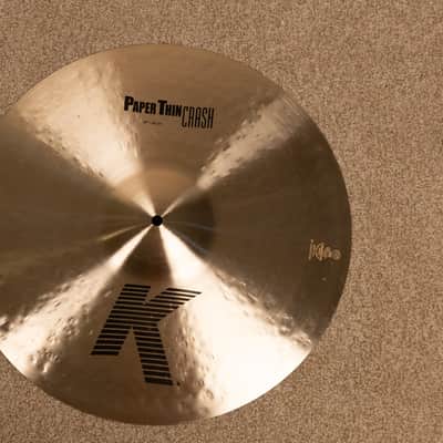 Zildjian 18" K Paper Thin Crash Cymbal 1202g image 1